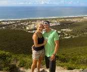 Cheryl and Chris at the top of Mount Coolum