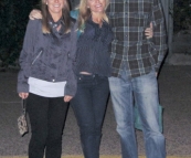 Lisa, Cheryl and Sam out for dinner in Coolum