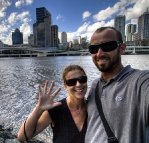 Five years in South Bank with Brisbane in the background