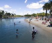 Communal swimming pool in South Bank