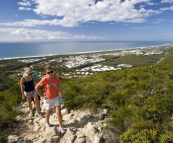 Hiking up Mount Coolum