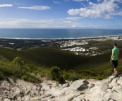 Panoramic of the Sunshine Coast from the top of Mount Coolum
