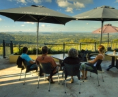 Enjoying an afternoon drink with a view in Montville