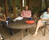 Lisa, Andy and Allyson on the farm