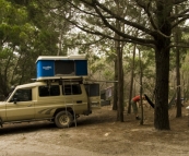 Camping for the night at Inskip