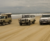 The Tank, Bessie and Peter on Fraser's eastern beach