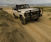 Bessie on her way into our first campsite at Wongai