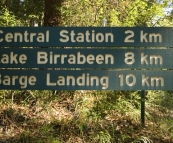 The track to Lake Birrabeen