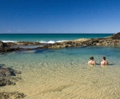 Sarah and James at Champagne Pools