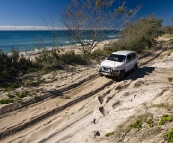 Peter tackling the Ngkala Rocks bypass