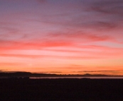 Sunset over Fraser Island from Waddy Point