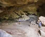 Chris and Lisa in Cania Gorge\'s Dragon Cave