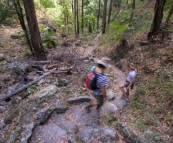 Chris and Lisa on the way down from Boolimba Bluff