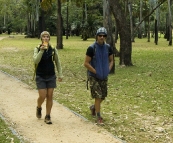 Lisa and Chris rugged up for an early morning hike