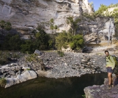 Lisa near the end of Carnarvon Gorge