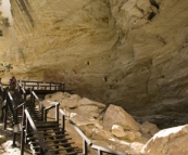 Aboriginal artwork in Cathedral Cave