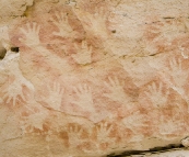 Aboriginal artwork in Cathedral Cave