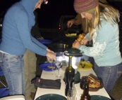 Tending to the salad at Waddy Point