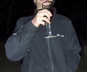 James after plenty of glasses of port at Waddy Point