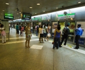 The Singapore subway (MRT)