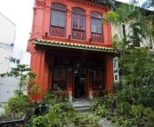 Old-world Singaporean houses on Emerald Hill