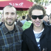 Sam and Todd at the McLaren Vale Sea and Vines Festival