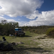 Our first night in The Tank on Hardwicke Bay on Yorke Peninsula