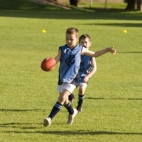 Jordan Opperman takes a kick