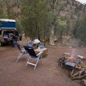 Our campsite at Bunyeroo Gorge