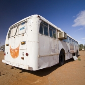 The William Creek bus