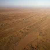 The Outback from the air in-between William Creek and Lake Eyre