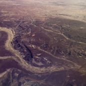 Patterns in The Outback sands between Lake Eyre and William Creek