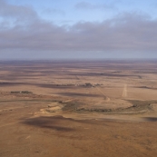 William Creek and the airstrip coming in to land