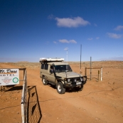 Crossing the border from South Australia to the Northern Territory