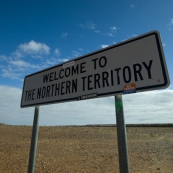 Crossing the border from South Australia to the Northern Territory