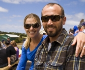 Lisa and Sam at the King Island Races