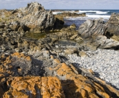 The coastline north of the main town of Currie