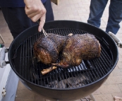 Legs of lamb for dinner one night on King Island