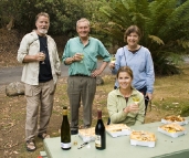 Greg, Mike, Carol and Lisa dining in Fern Glade