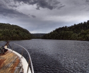 Cruising the Pieman River on Arcadia II