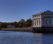 The old pump house on Lake Saint Clair