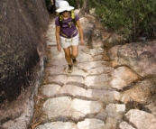 Lisa and Greg on the way to Wineglass Bay