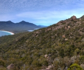 Lisa overlooking Wineglass Bay