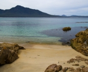 Hazards Beach on our hike back from Wineglass Bay