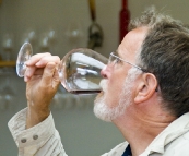 Greg tasting at Dalrymple Winery