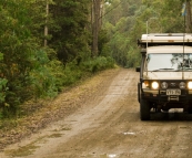 Cruising through the rainforests near Mount Maurice