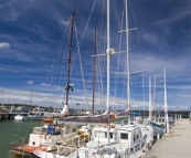 Boats in the harbour at Saint Helens