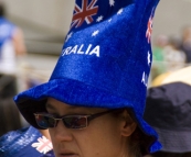 Spectators at the Twenty20 cricket at Bellerive Oval