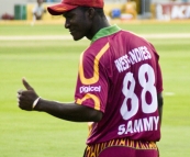 Sammy working the crowd