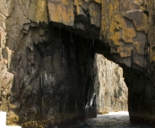 One of the many caves along the east coast of South Bruny Island